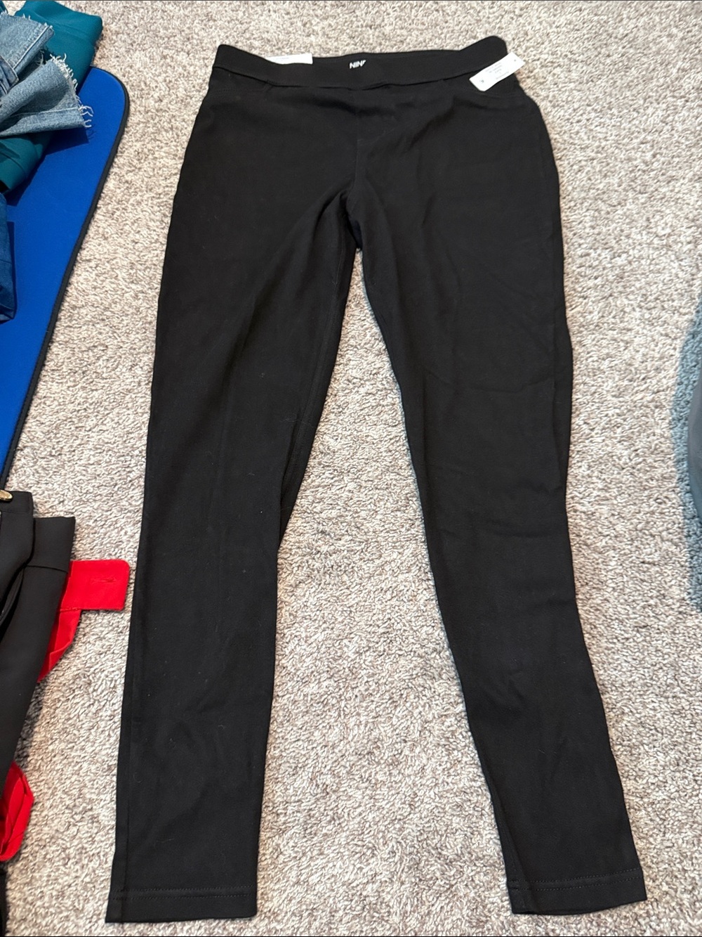 Nine West Black Stretch Leggings for Women